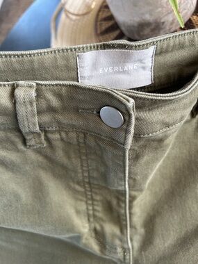 Everlane Olive High-Rise Utility Pants